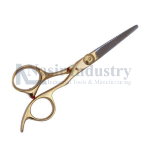 Half Gold Plated Professional Barber Scissors