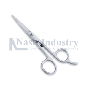Straight Model Standard Barber Scissors with Fixed Finger Rest