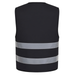 Reflective 120GSM Polyester Black Safety Vest