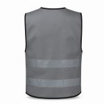 Reflective 120GSM Polyester Grey Safety Vest