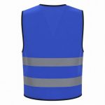 Reflective 120GSM Polyester Blue Safety Vest