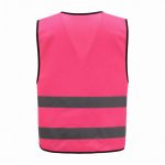 Reflective 120GSM Polyester Pink Safety Vest