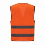 Reflective 120GSM Polyester Orange Safety Vest