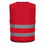 Reflective 120GSM Polyester Red Safety Vest