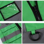 4 Pocket High Visibility Green 140 GSM Safety Vest with Reflective Strips