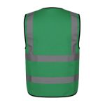 4 Pocket High Visibility Green 140 GSM Safety Vest with Reflective Strips