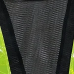 SV2B Black Mesh fabric High Visibility PVC Reflective Safety Vest